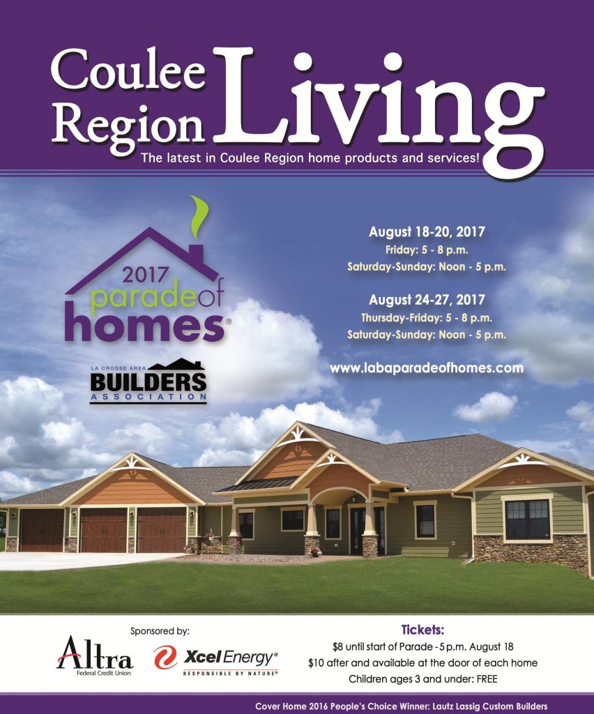 la crosse area builders association parade of homes parade of homes flyer