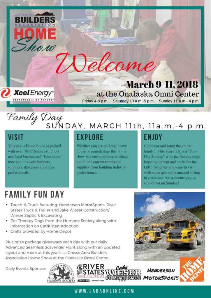 2018 home show daily event flyers laba